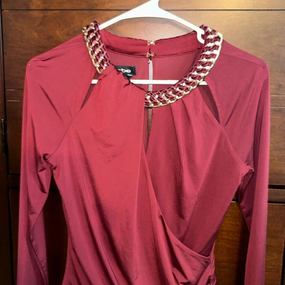NWT! Two Bebe Chain Keyhole Bodysuits - Picture 3 of 16